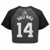 Ladies Crop Top #14 - Grey Cement