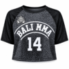 Ladies Crop Top #14 - Grey Cement