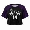 Ladies Crop Top #14 - Black Mamba