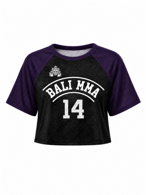 Ladies Crop Top #14 - Black Mamba