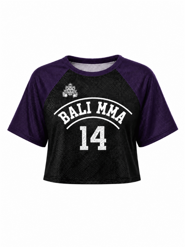 Ladies Crop Top #14 - Black Mamba